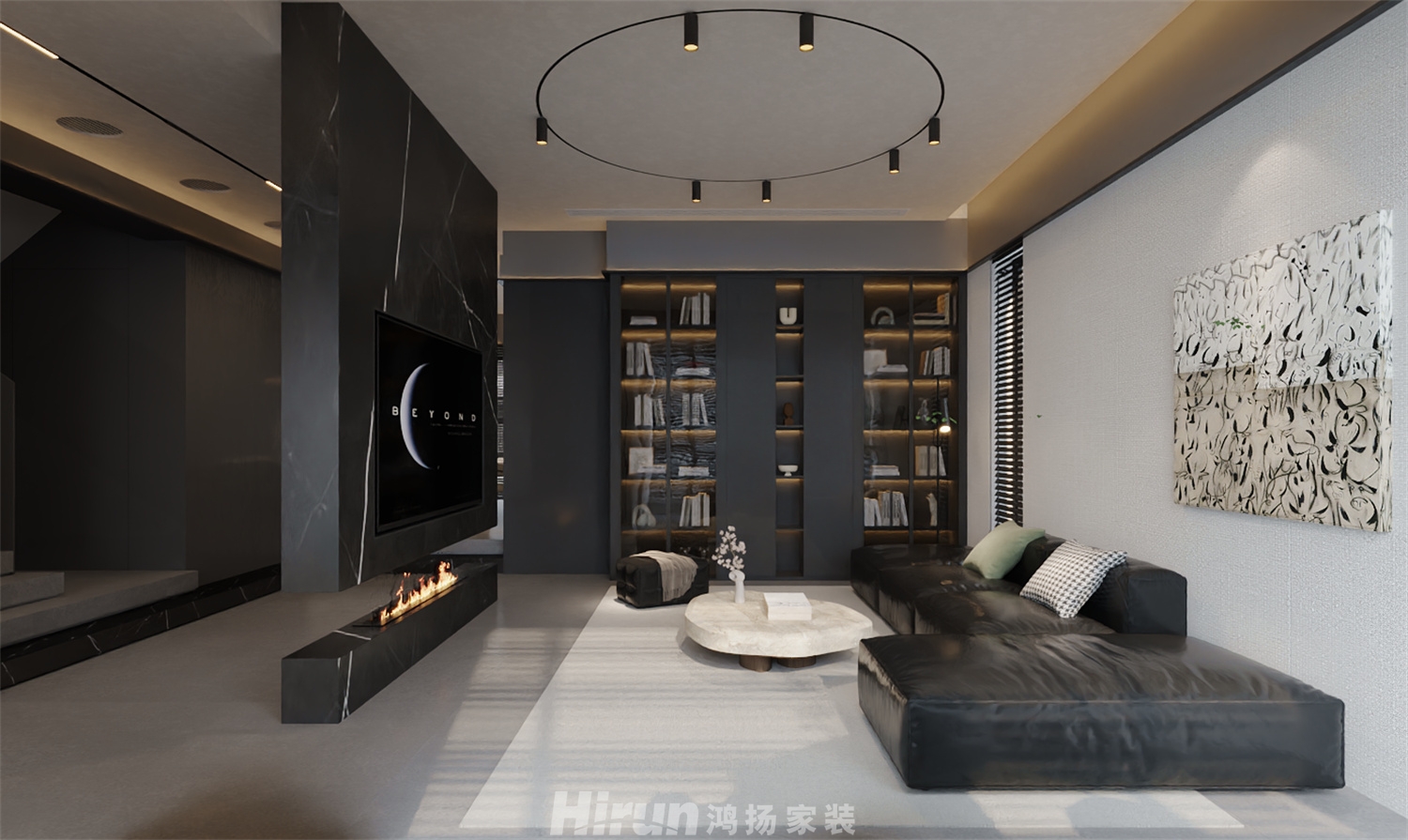 湘龍家園530㎡雅致現代別墅 裝修案例效果圖-6