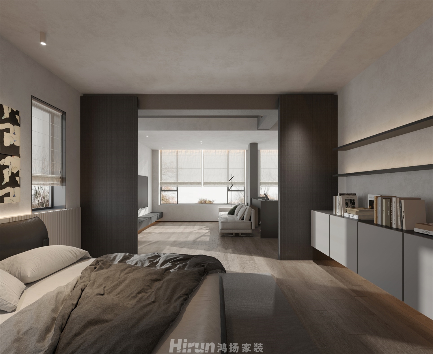 湘龍家園530㎡雅致現代別墅 裝修案例效果圖-8