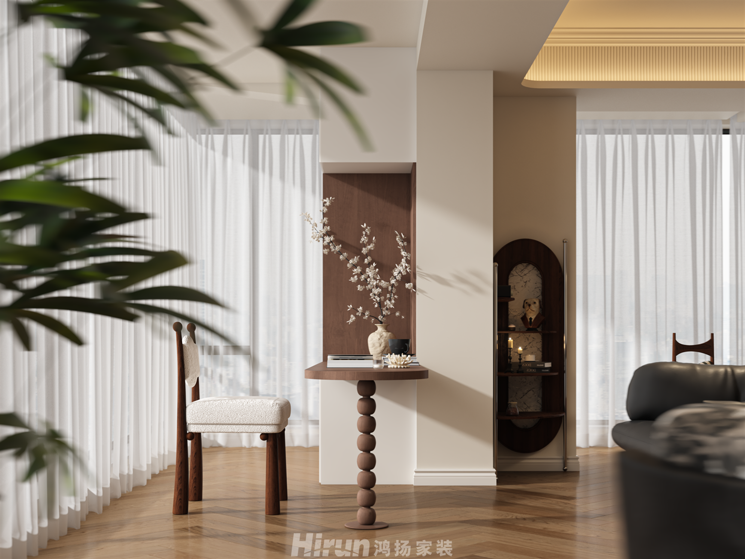 嘉晟康園205㎡復古風潮大平層 裝修案例效果圖-6