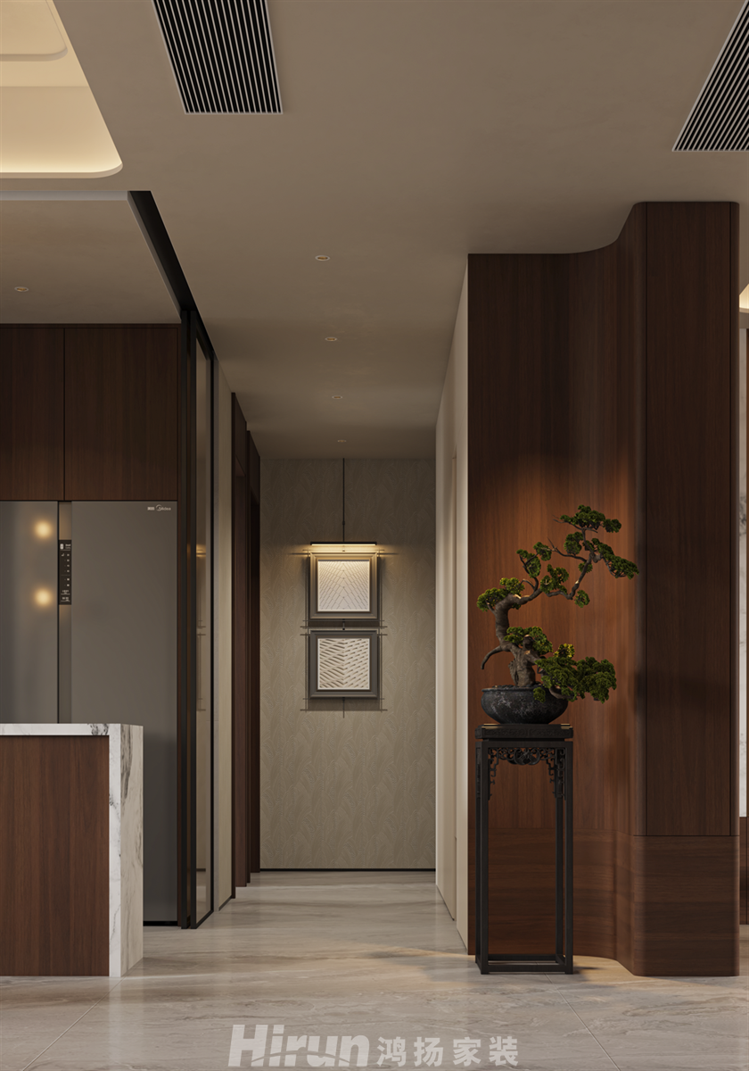 寶能公館200㎡復合寫意大平層 裝修案例效果圖-3