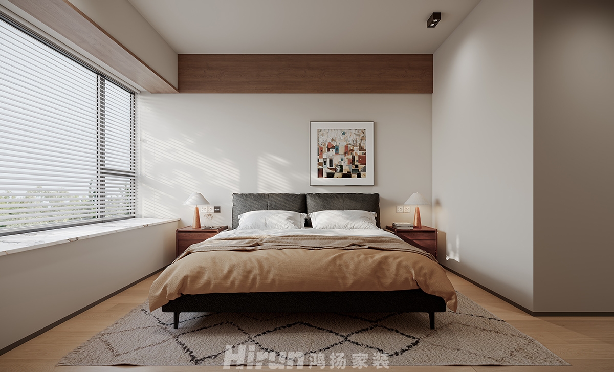 保利和光塵樾115㎡復古風潮四居室 裝修案例效果圖-4