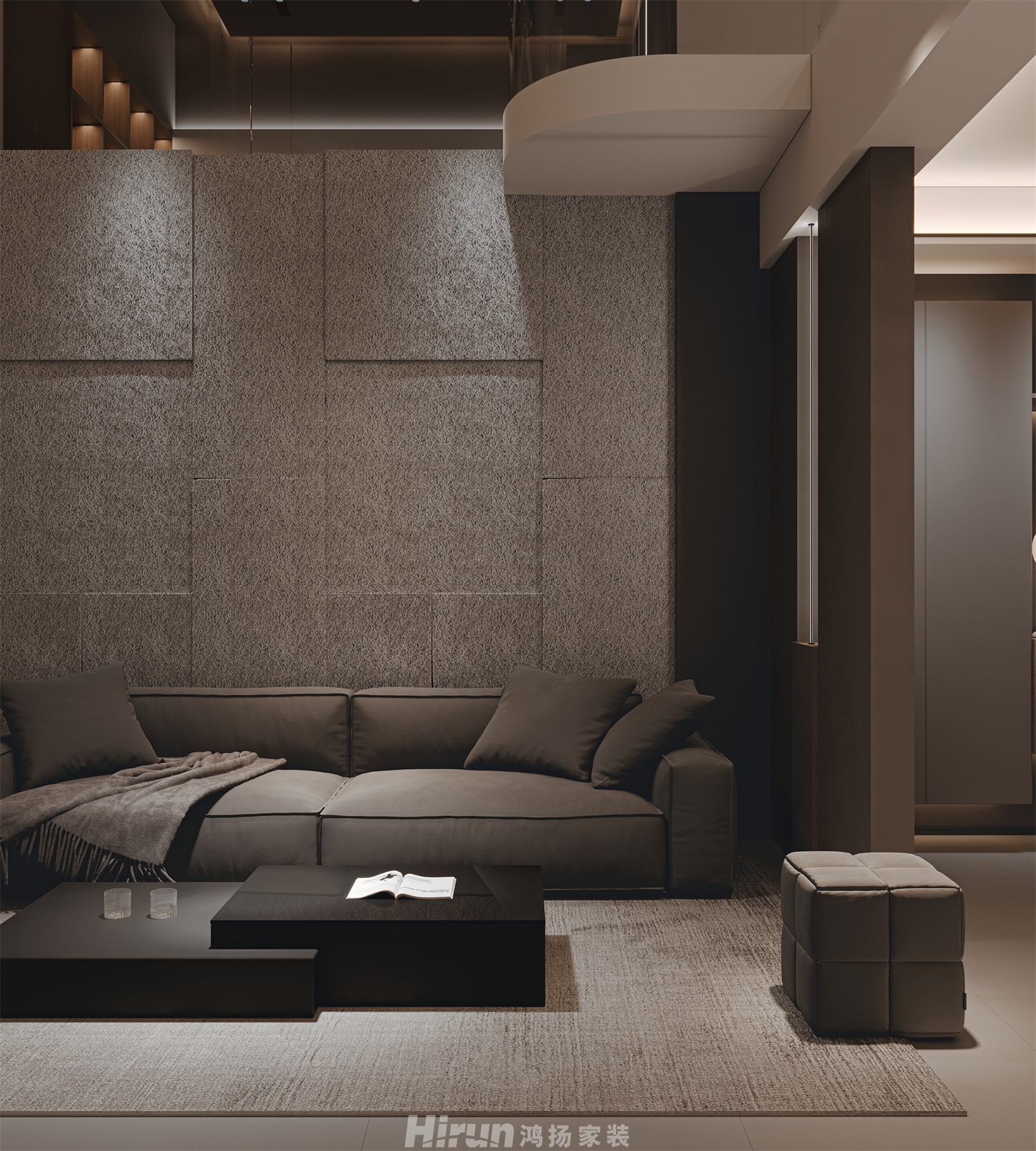 新城明昱東方500㎡新裝飾主義別墅 裝修案例效果圖-11