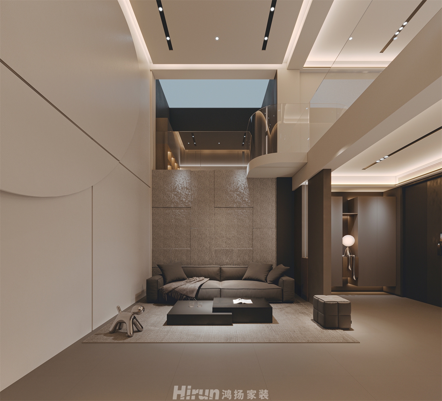 新城明昱東方500㎡新裝飾主義別墅 裝修案例效果圖-12