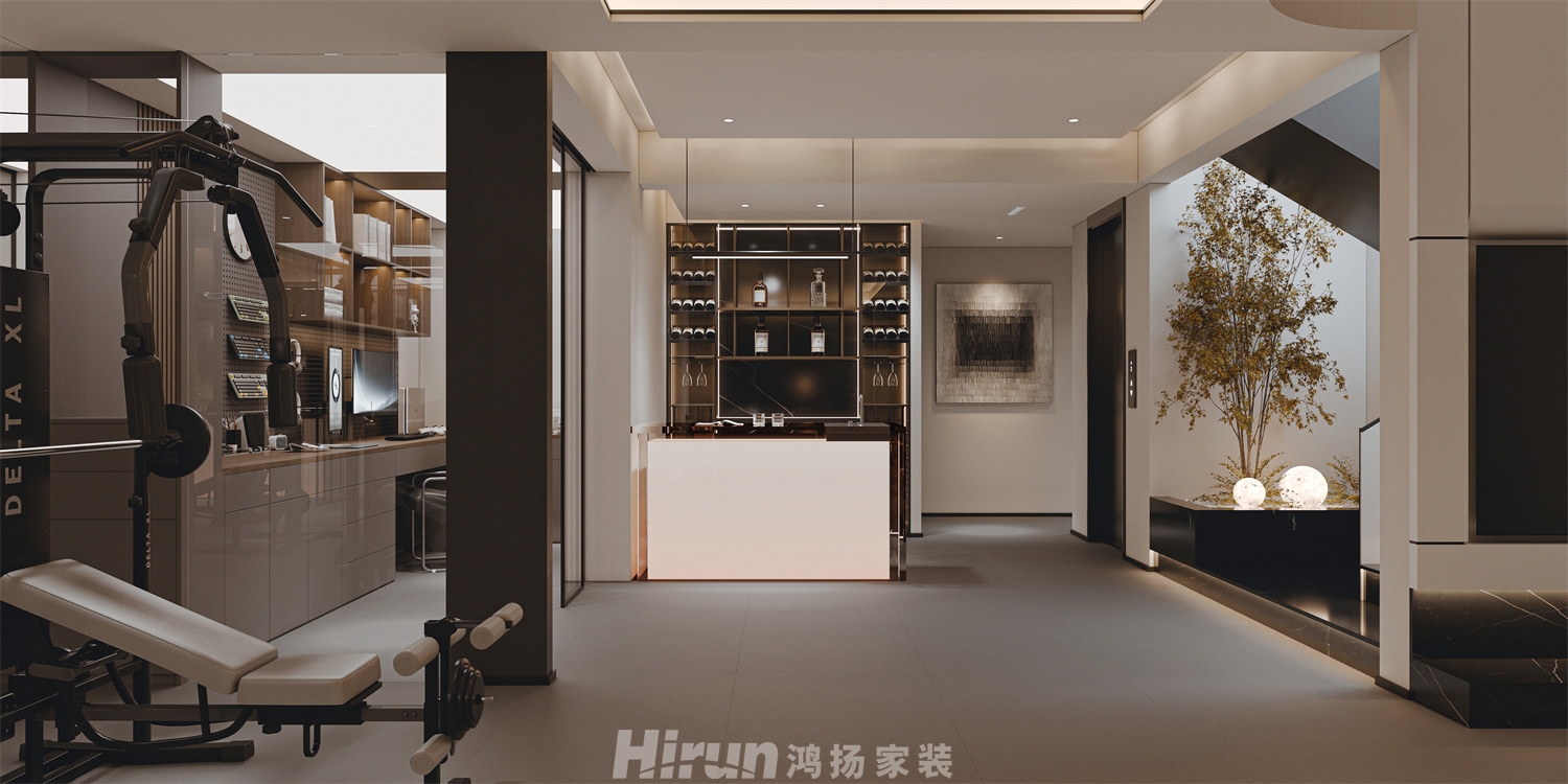 新城明昱東方500㎡新裝飾主義別墅 裝修案例效果圖-2