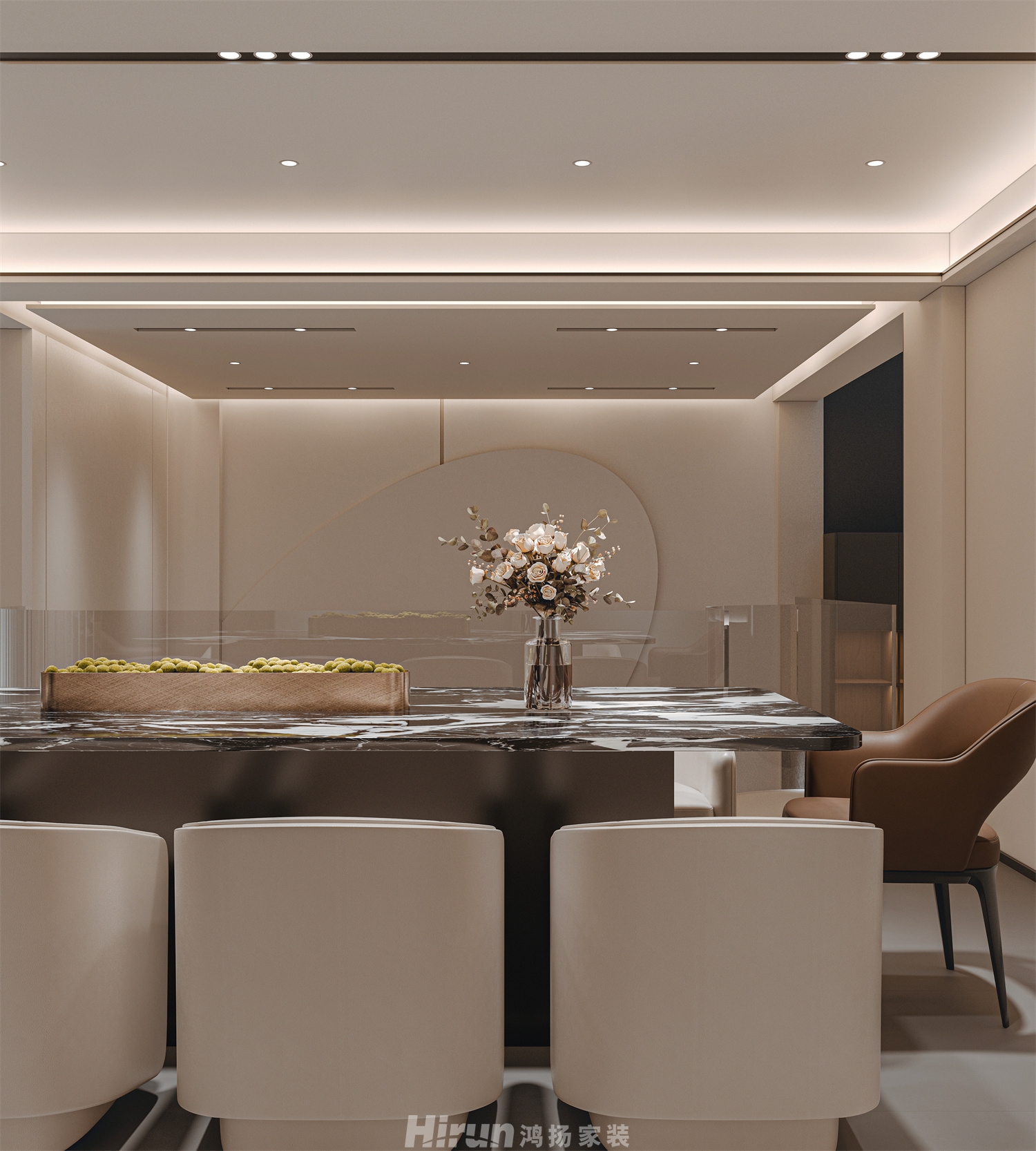 新城明昱東方500㎡新裝飾主義別墅 裝修案例效果圖-10