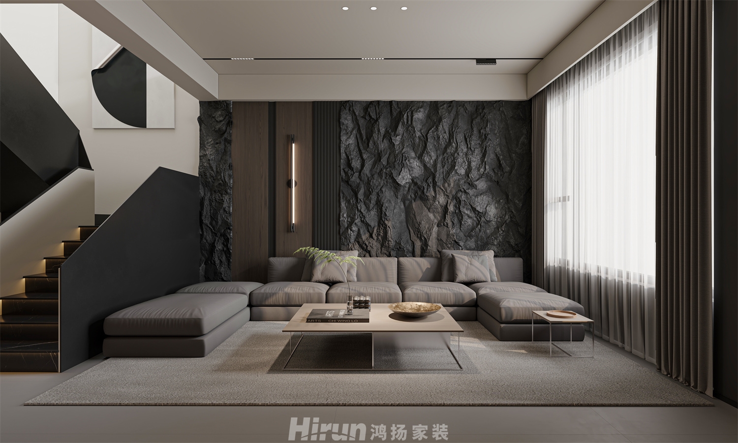 新城明昱東方500㎡新裝飾主義別墅 裝修案例效果圖-18