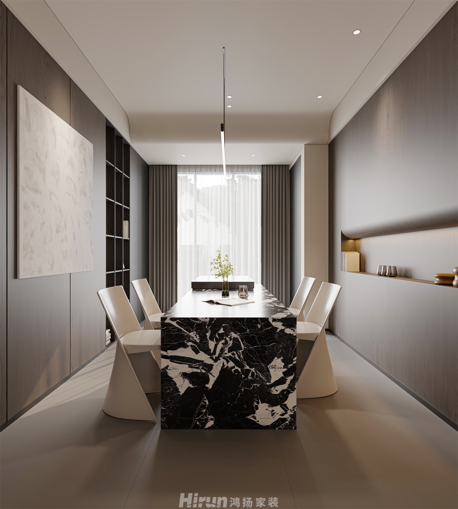 新城明昱東方500㎡新裝飾主義別墅 裝修案例效果圖-22