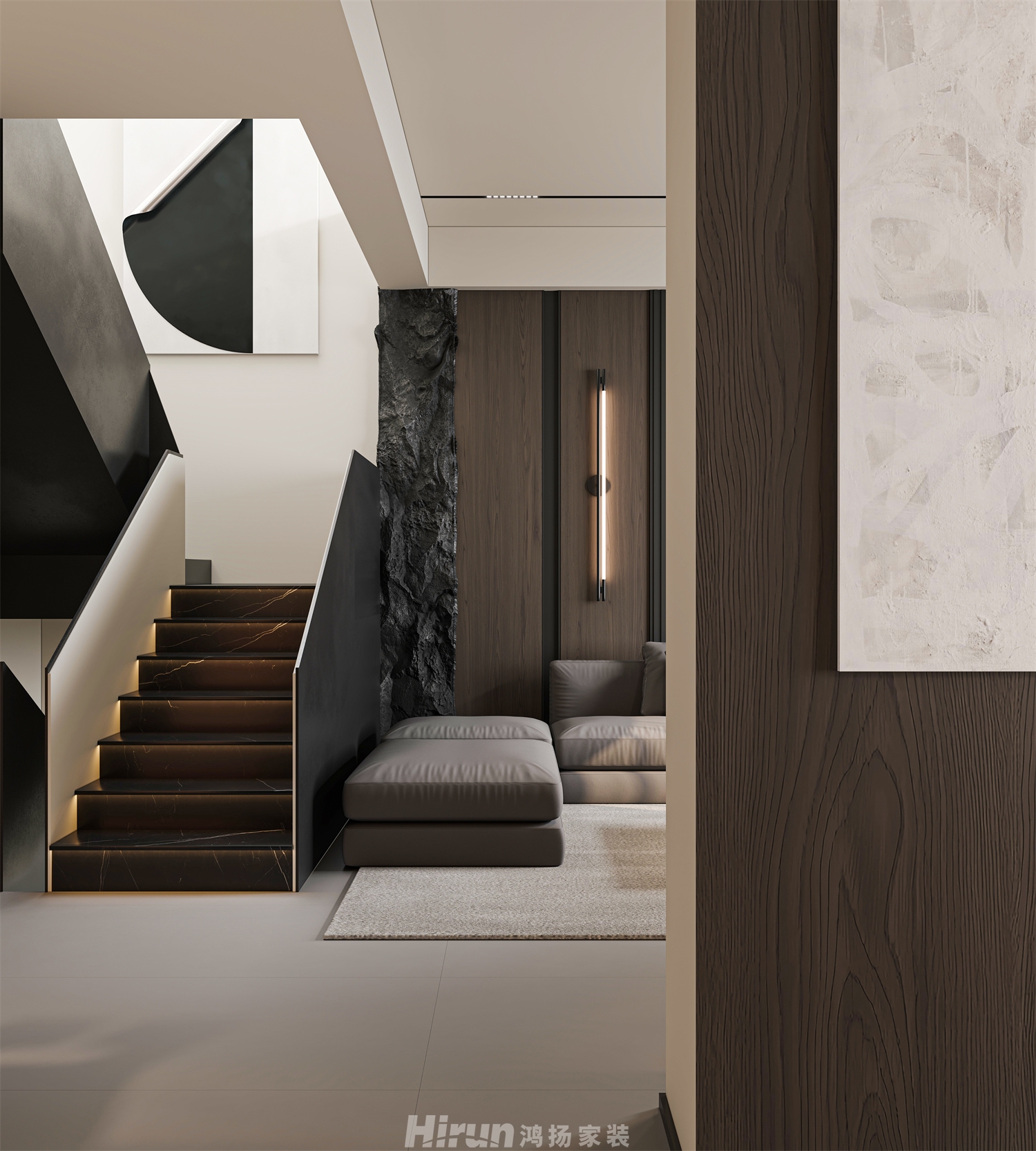 新城明昱東方500㎡新裝飾主義別墅 裝修案例效果圖-28