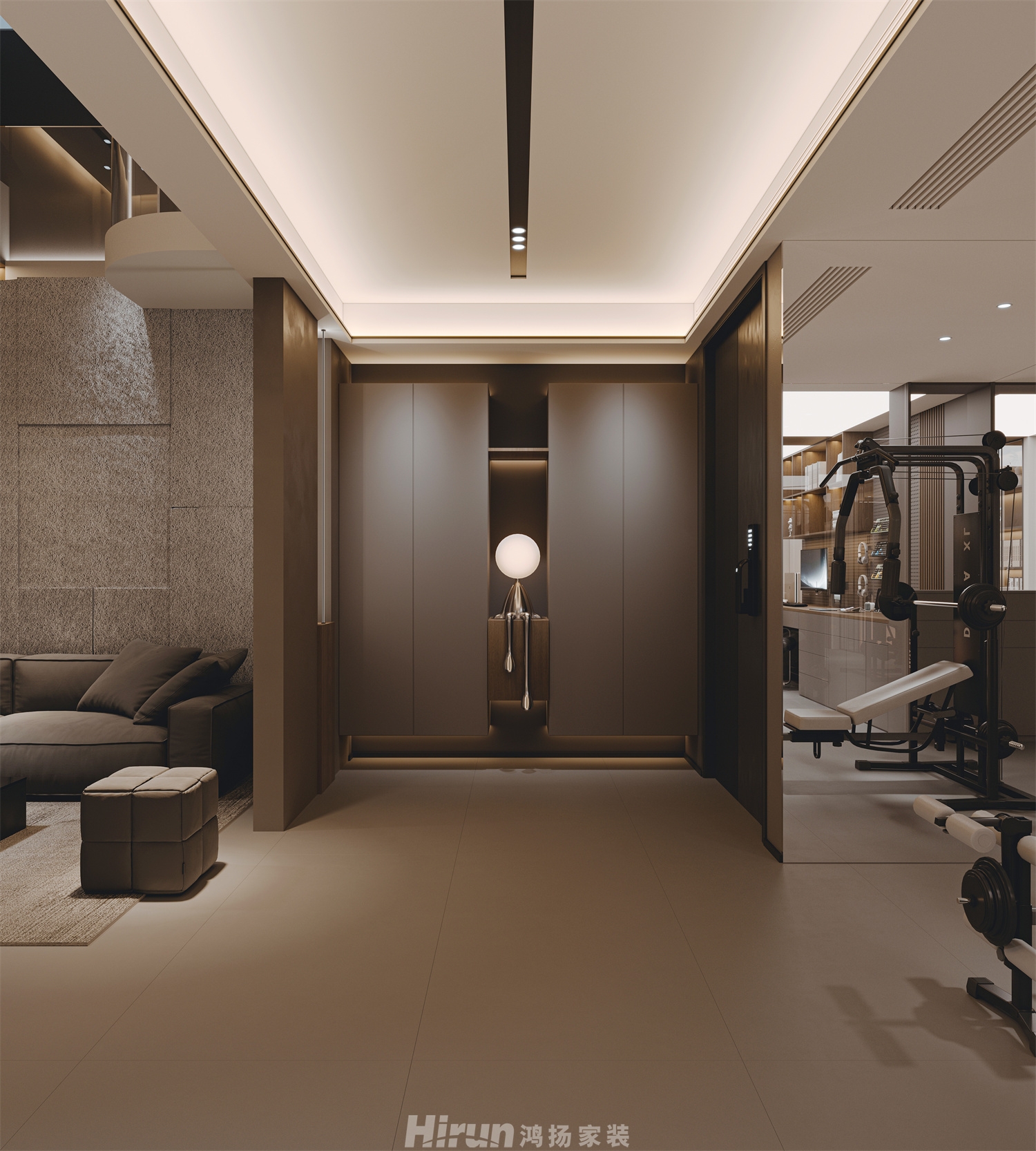 新城明昱東方500㎡新裝飾主義別墅 裝修案例效果圖-27