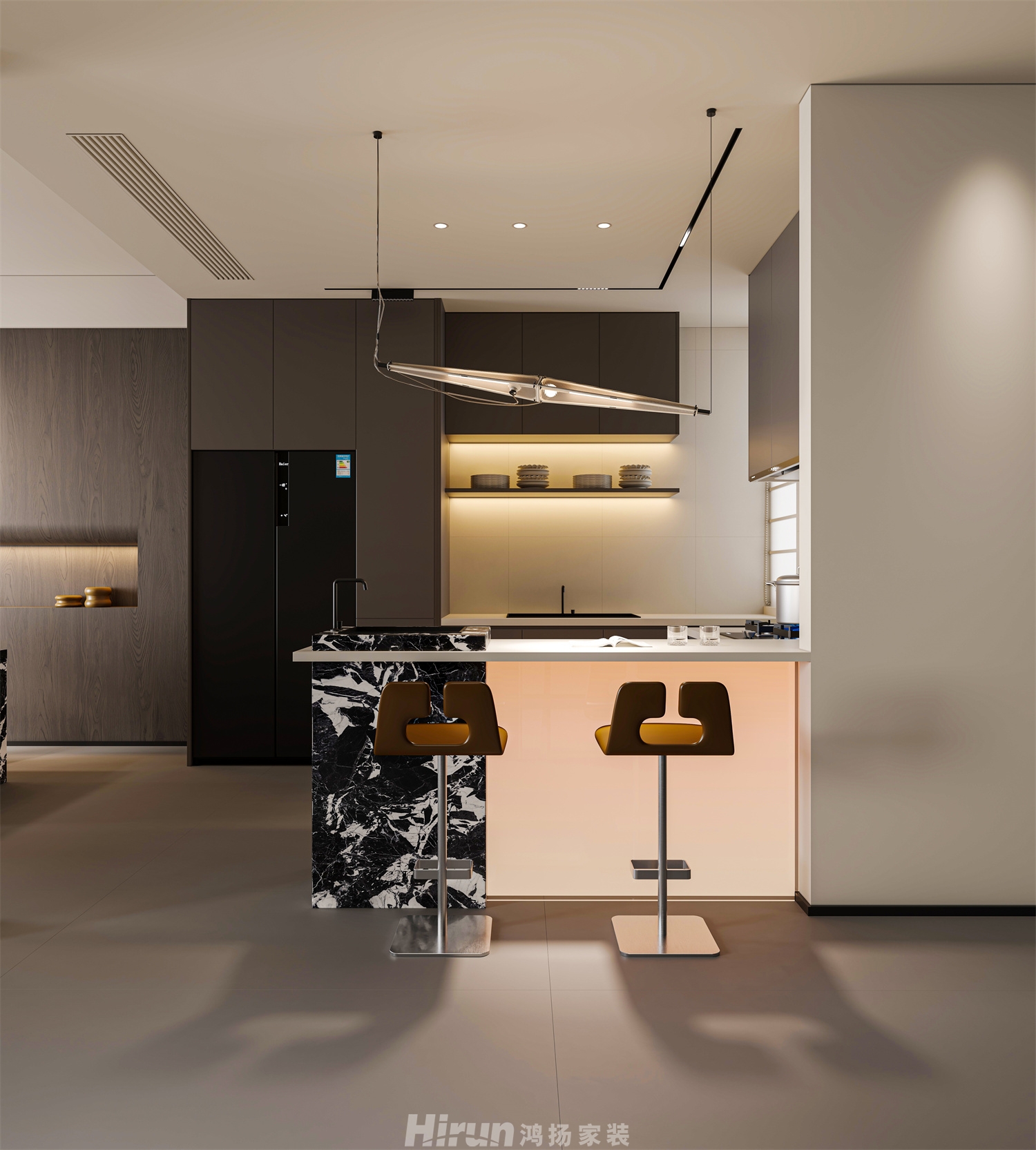 新城明昱東方500㎡新裝飾主義別墅 裝修案例效果圖-21