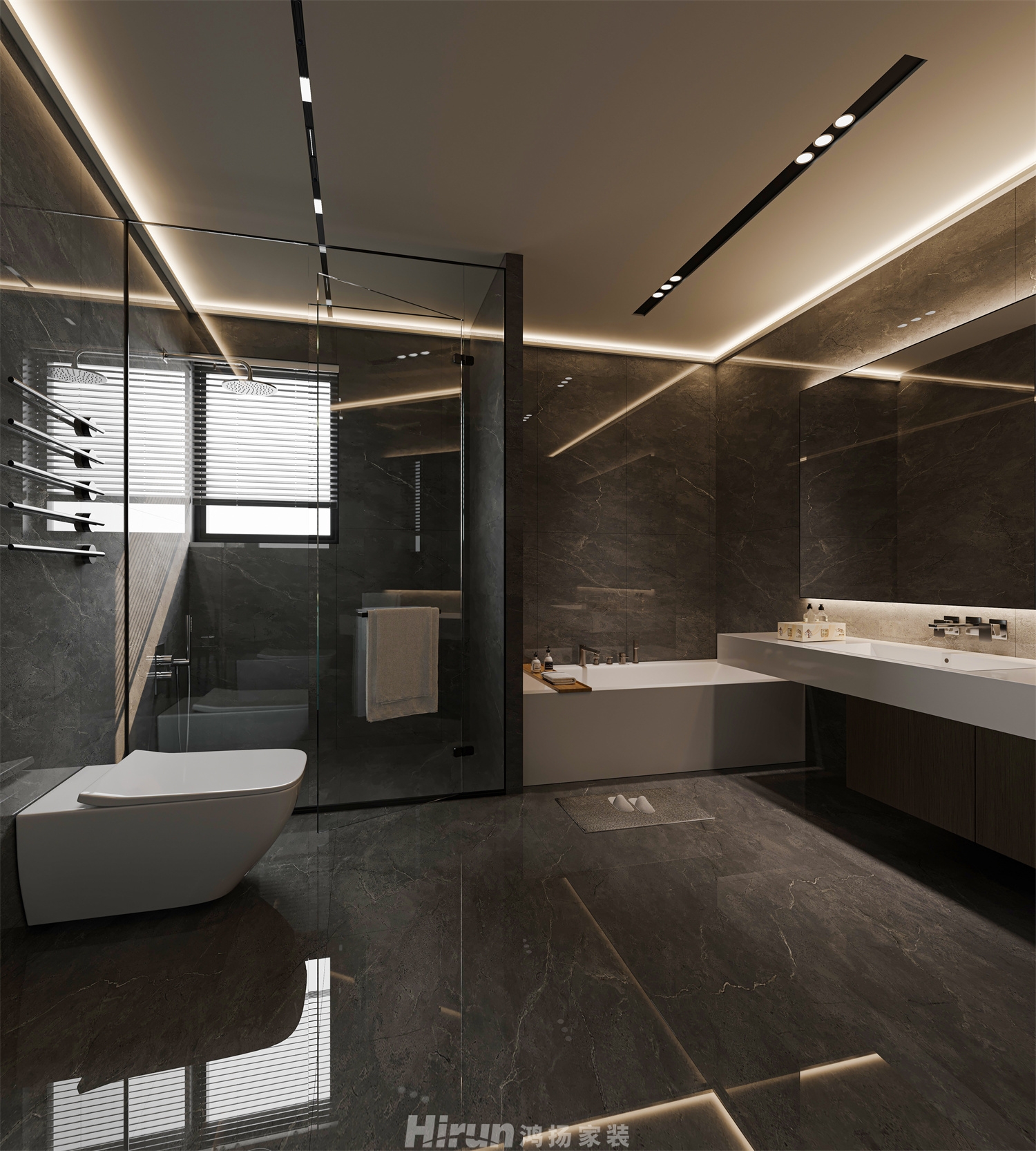 新城明昱東方500㎡新裝飾主義別墅 裝修案例效果圖-33