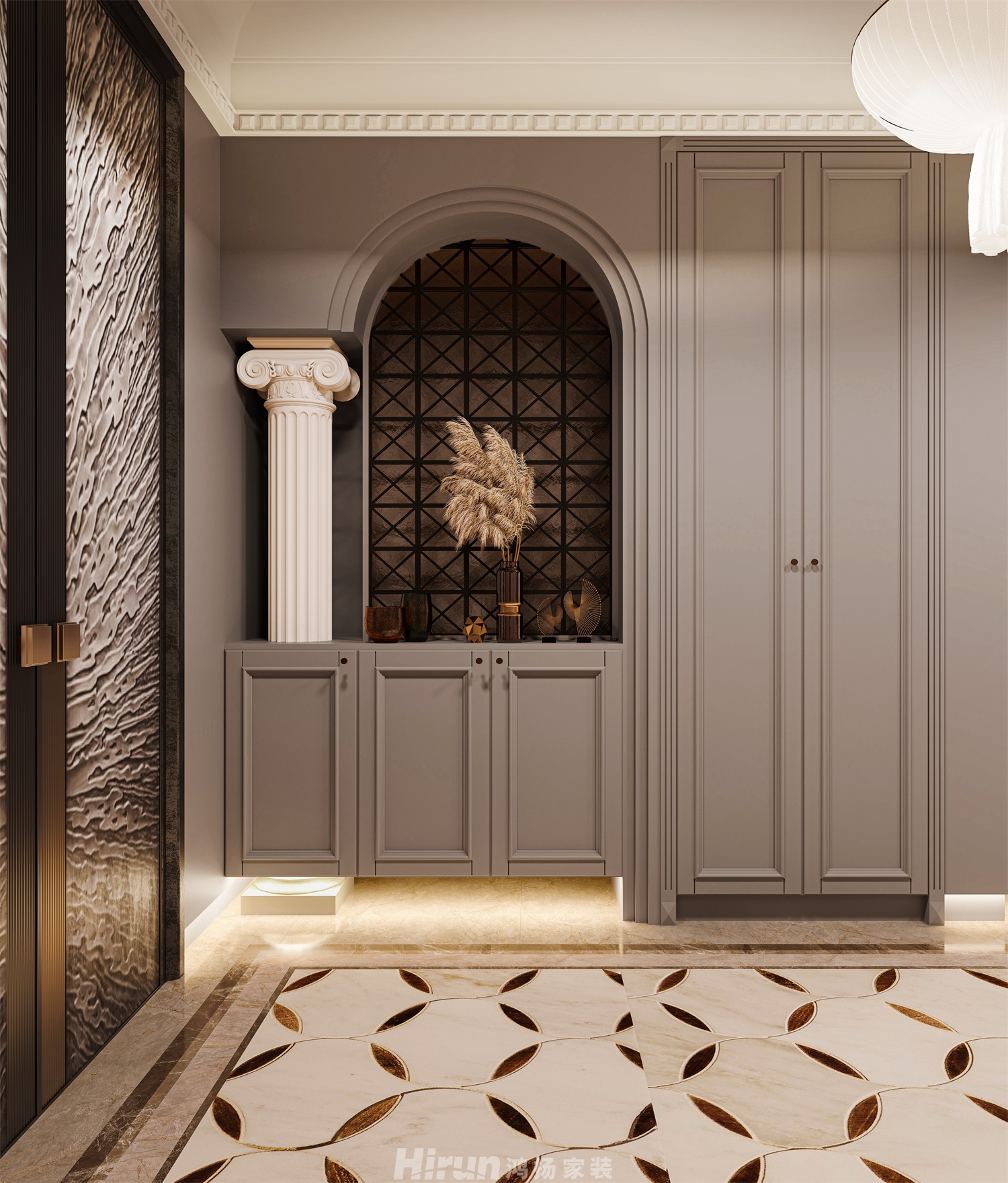 萬科瑧灣匯305㎡輕歐簡美大平層 裝修案例效果圖-14