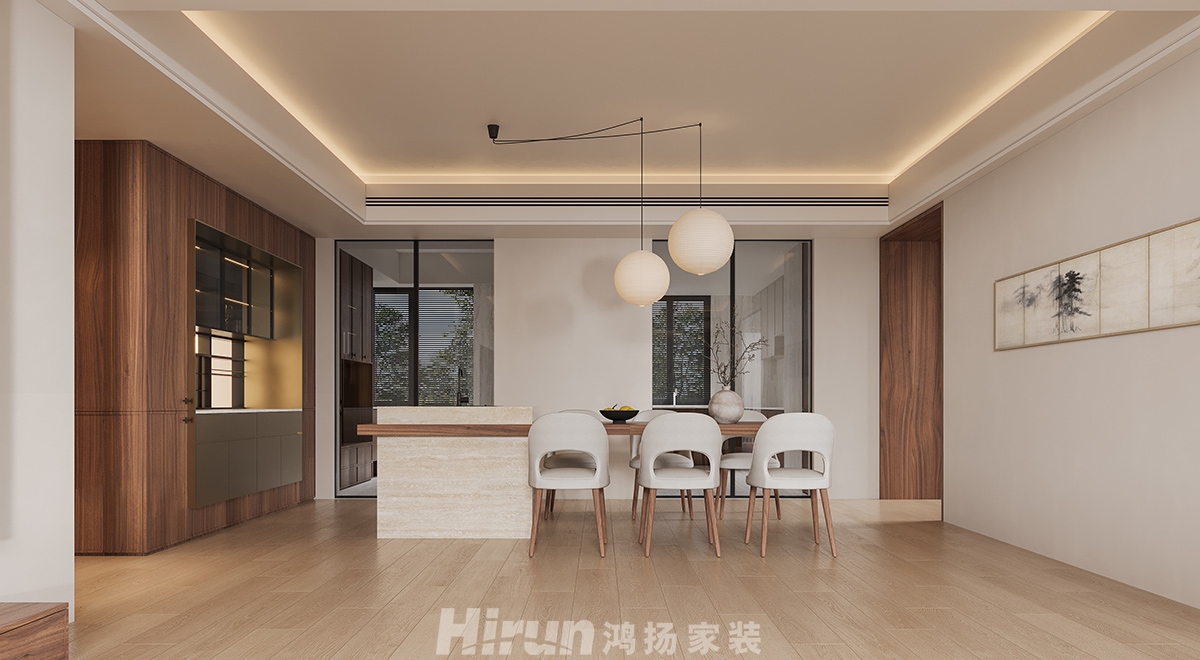 湘江壹號280㎡復合寫意四居室 裝修案例效果圖-7