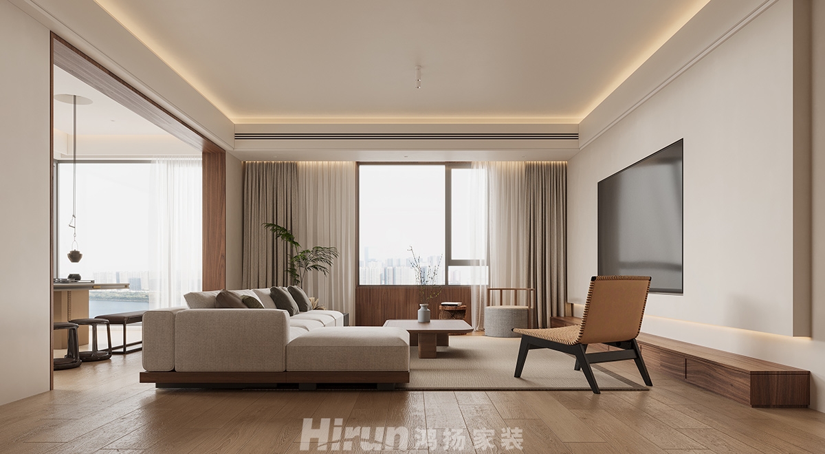 湘江壹號280㎡復合寫意四居室 裝修案例效果圖-5