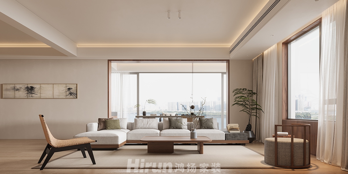 湘江壹號280㎡復合寫意四居室 裝修案例效果圖-4