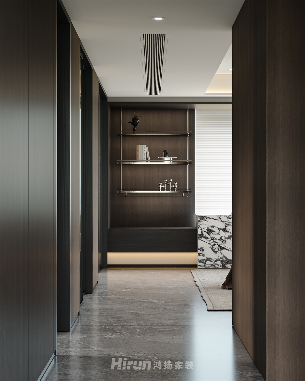 璞悅灣151㎡新裝飾主義四居室 裝修案例效果圖-3