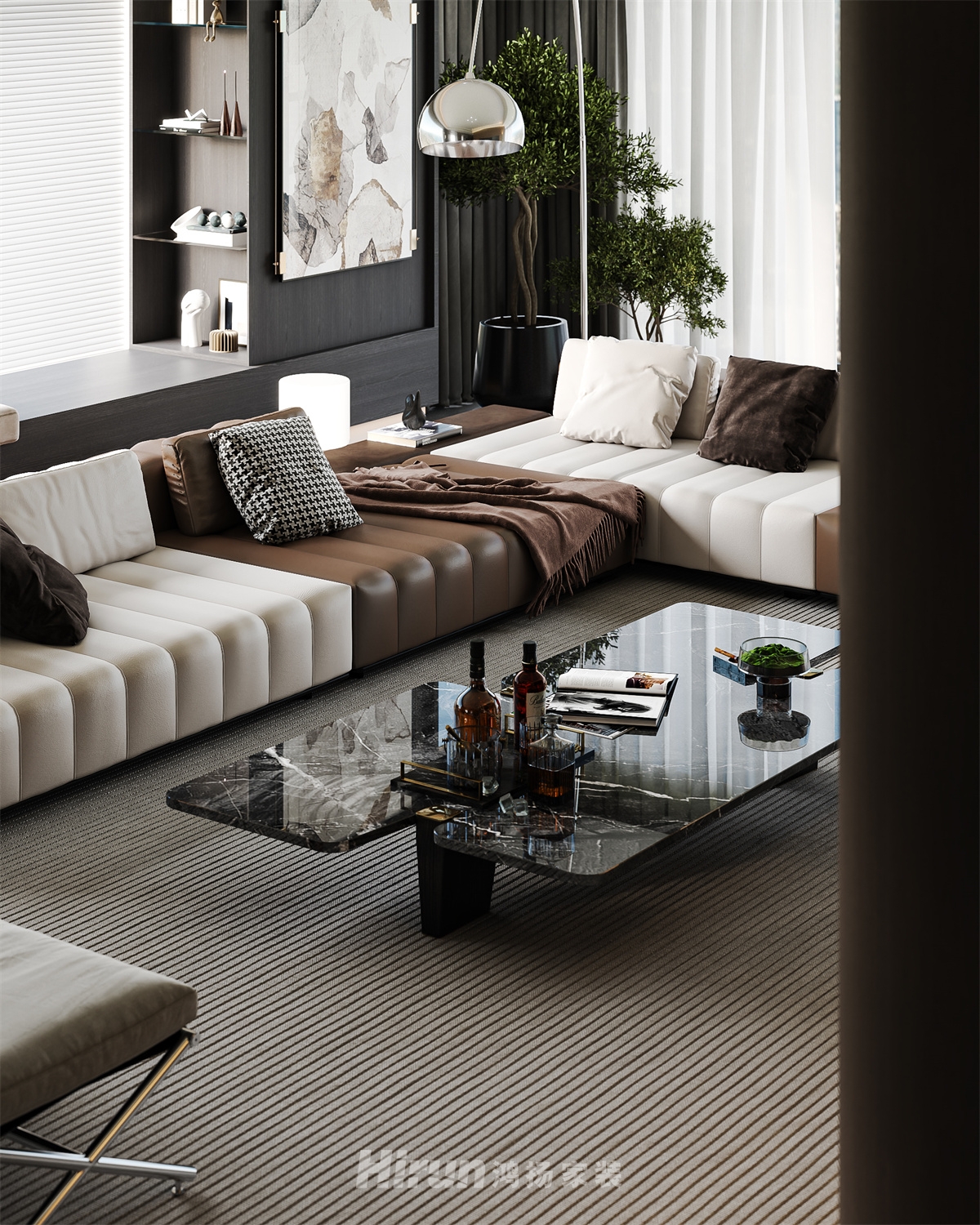 璞悅灣151㎡新裝飾主義四居室 裝修案例效果圖-9