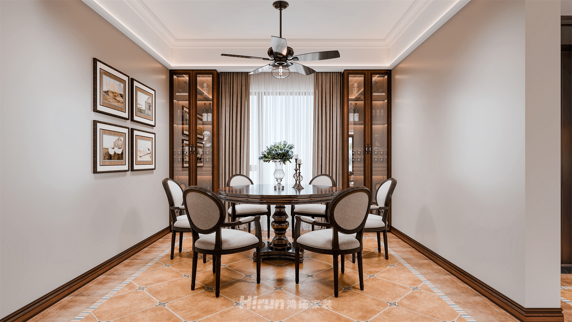 福天藏郡院子180㎡復合寫意四居室 裝修案例效果圖-2