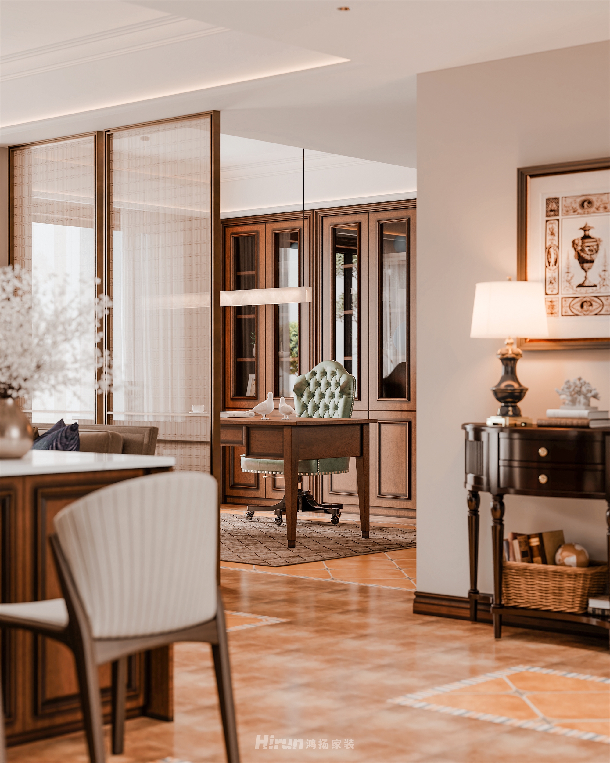 福天藏郡院子180㎡復合寫意四居室 裝修案例效果圖-6