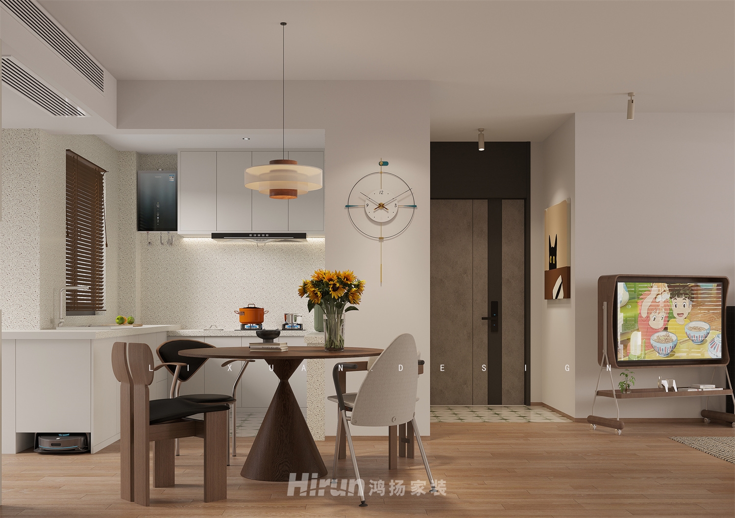 麓江府140㎡優雅繽紛四居室 裝修案例效果圖-8