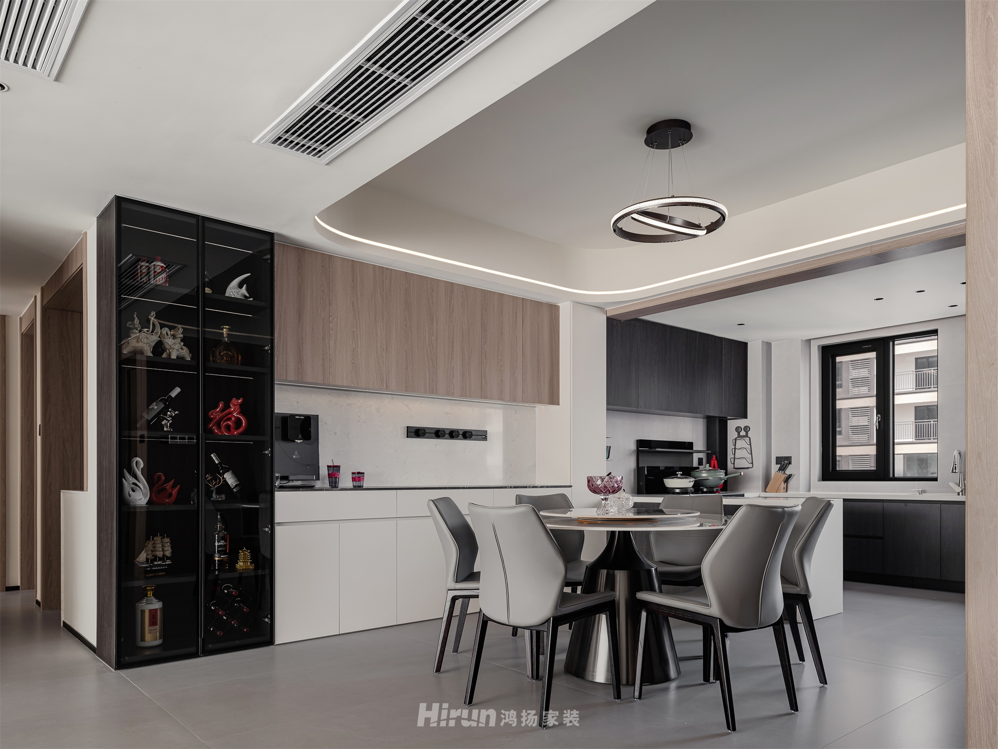 建發(fā)央著135㎡新裝飾主義四居室 裝修案例實景圖-7