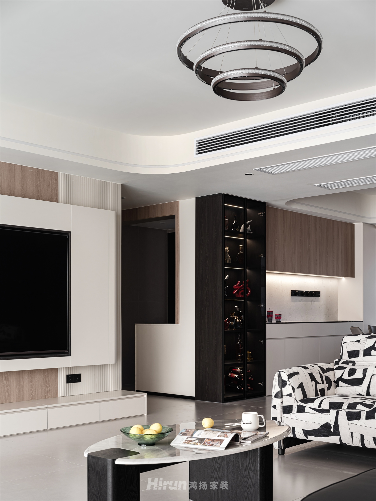 建發(fā)央著135㎡新裝飾主義四居室 裝修案例實景圖-21