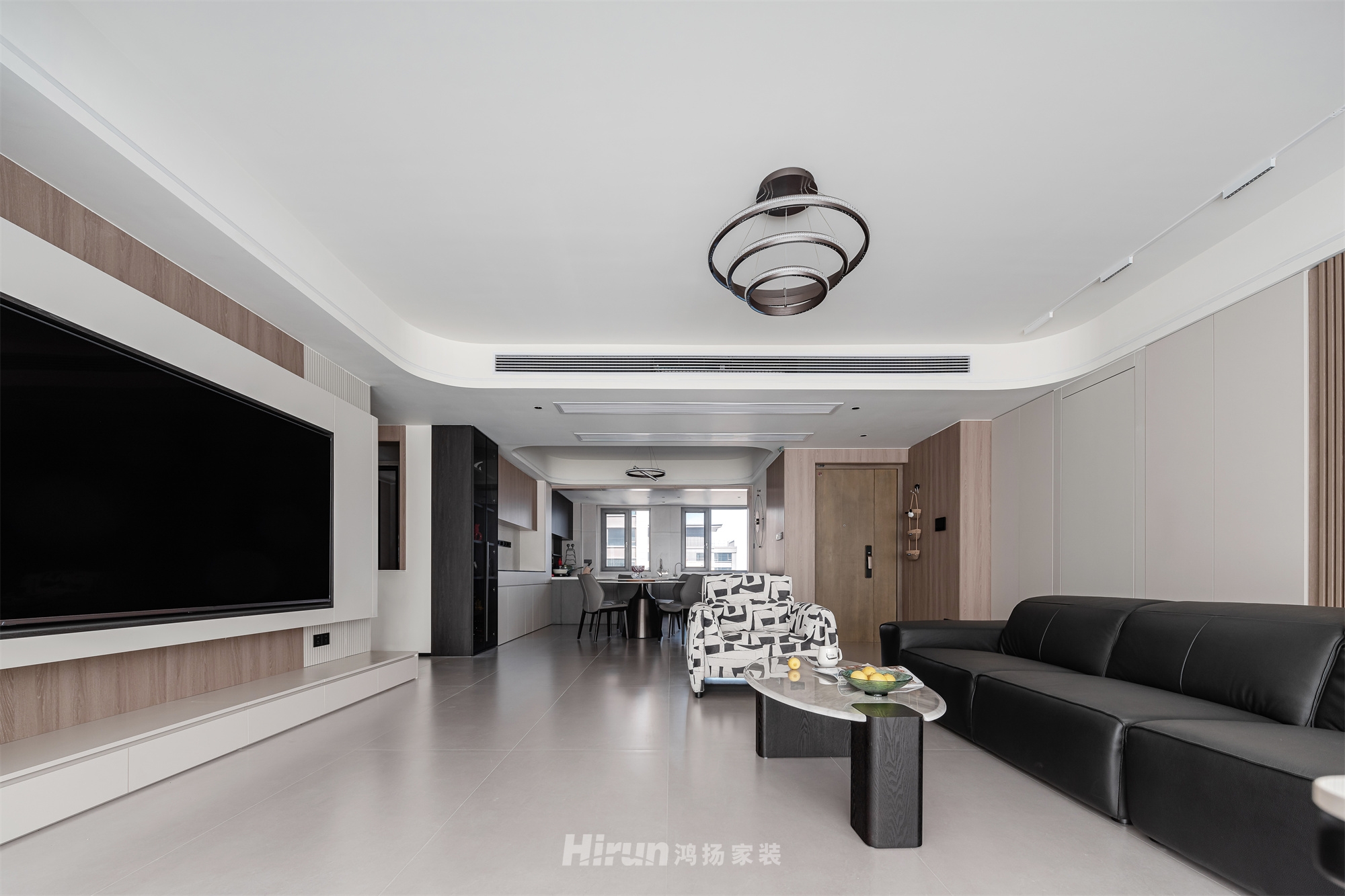 建發(fā)央著135㎡新裝飾主義四居室 裝修案例實景圖-3