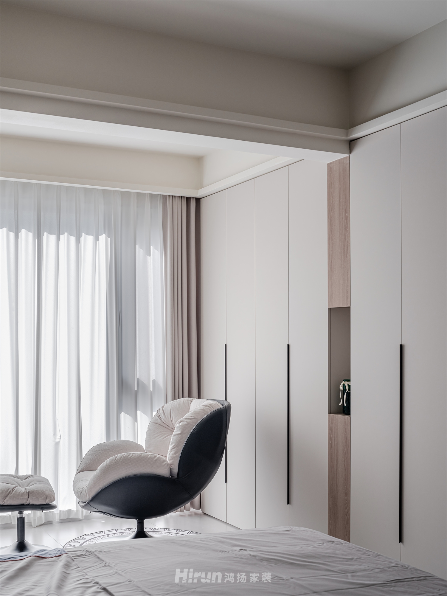 建發(fā)央著135㎡新裝飾主義四居室 裝修案例實景圖-13