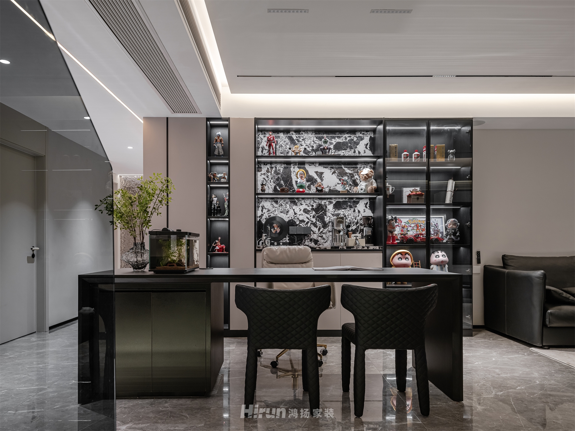 建發央著170㎡新裝飾主義復式 裝修案例實景圖-15