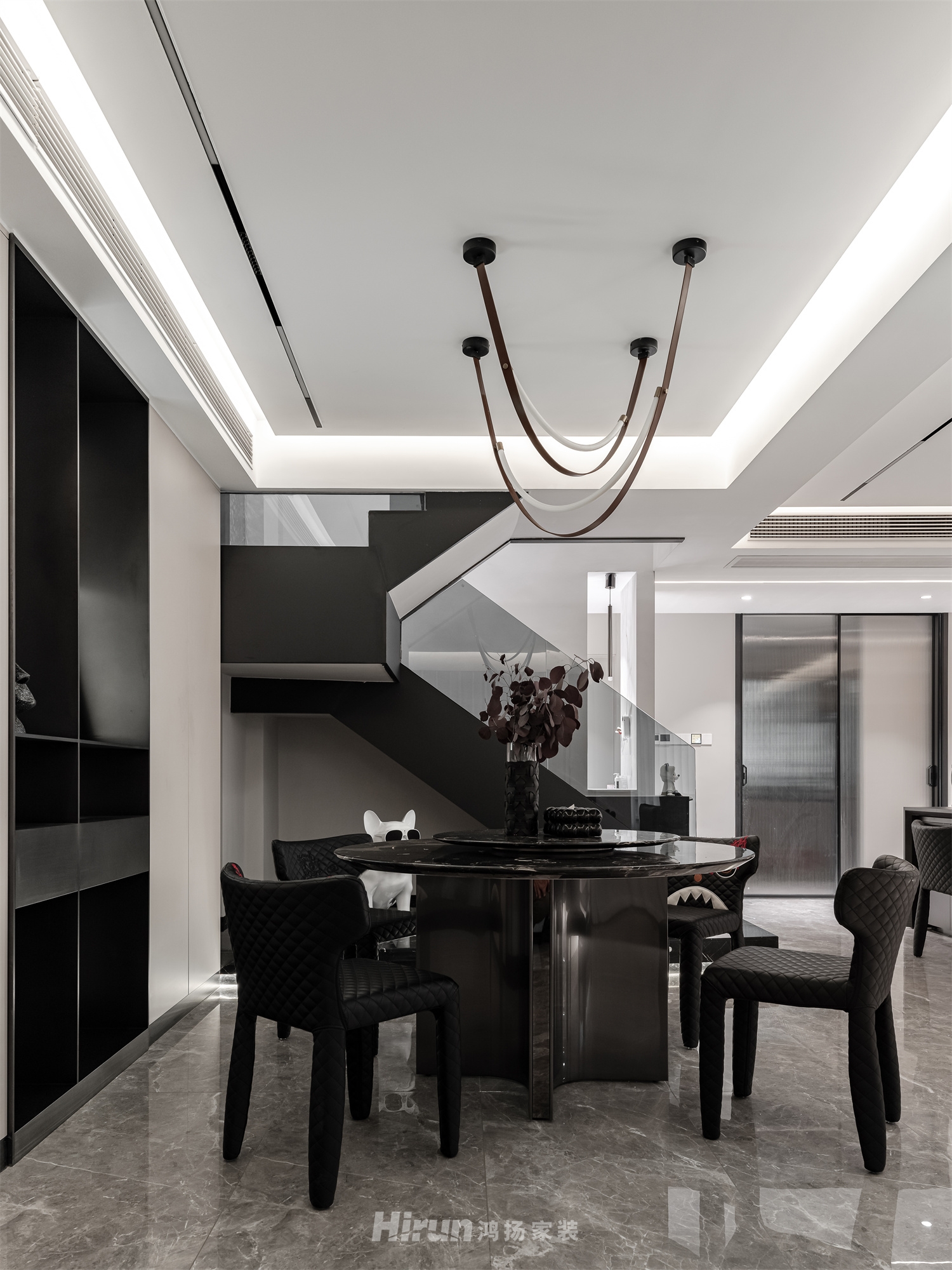 建發央著170㎡新裝飾主義復式 裝修案例實景圖-14