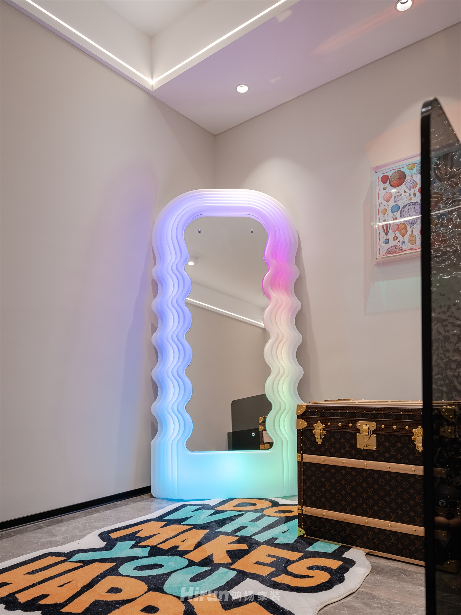 建發央著170㎡新裝飾主義復式 裝修案例實景圖-7