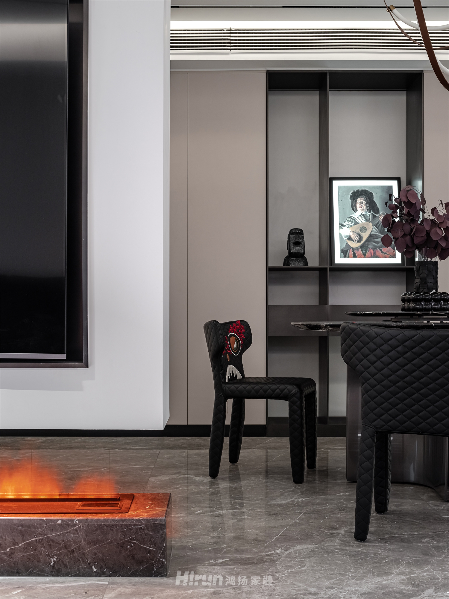 建發央著170㎡新裝飾主義復式 裝修案例實景圖-5