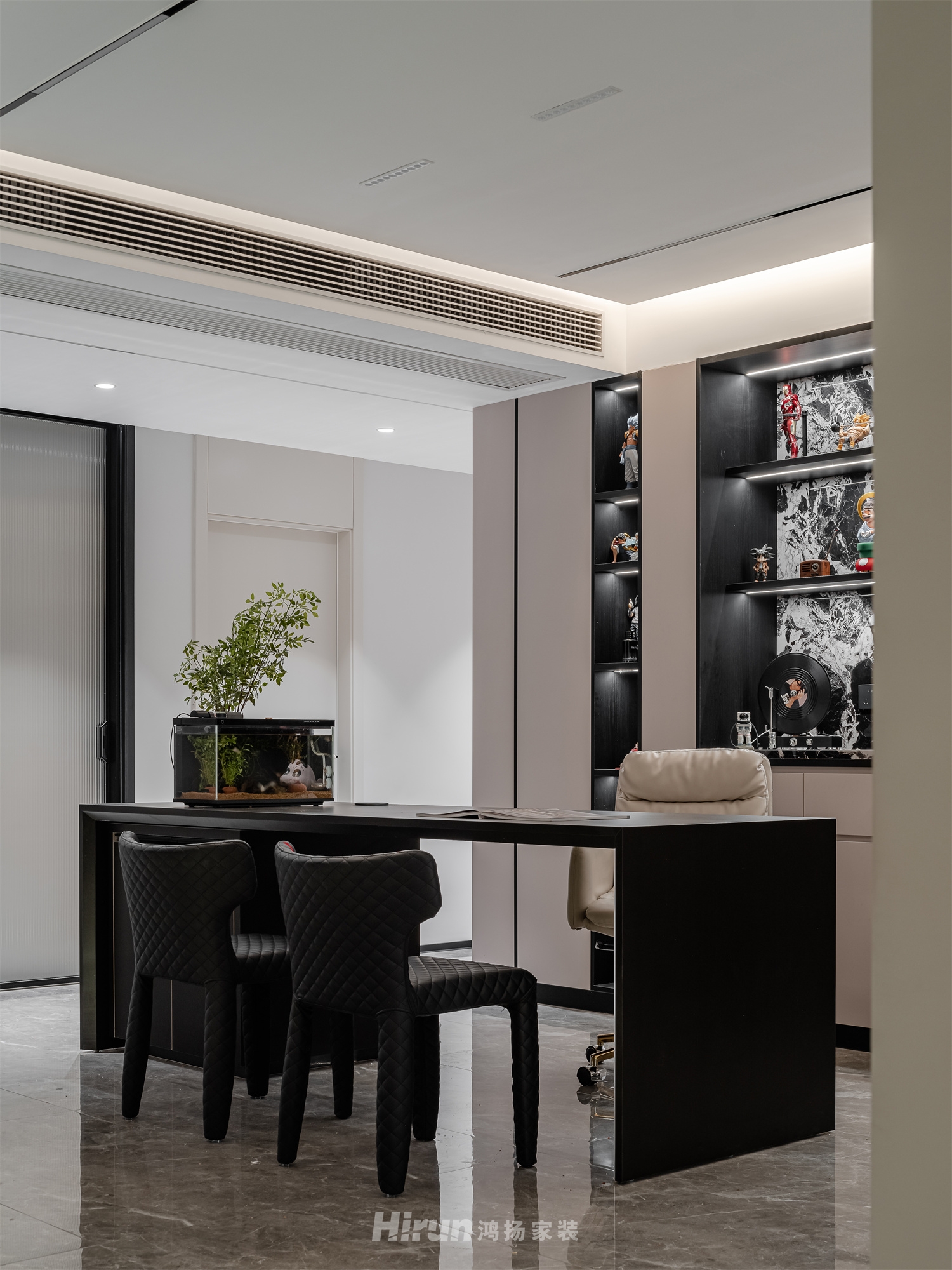 建發央著170㎡新裝飾主義復式 裝修案例實景圖-6