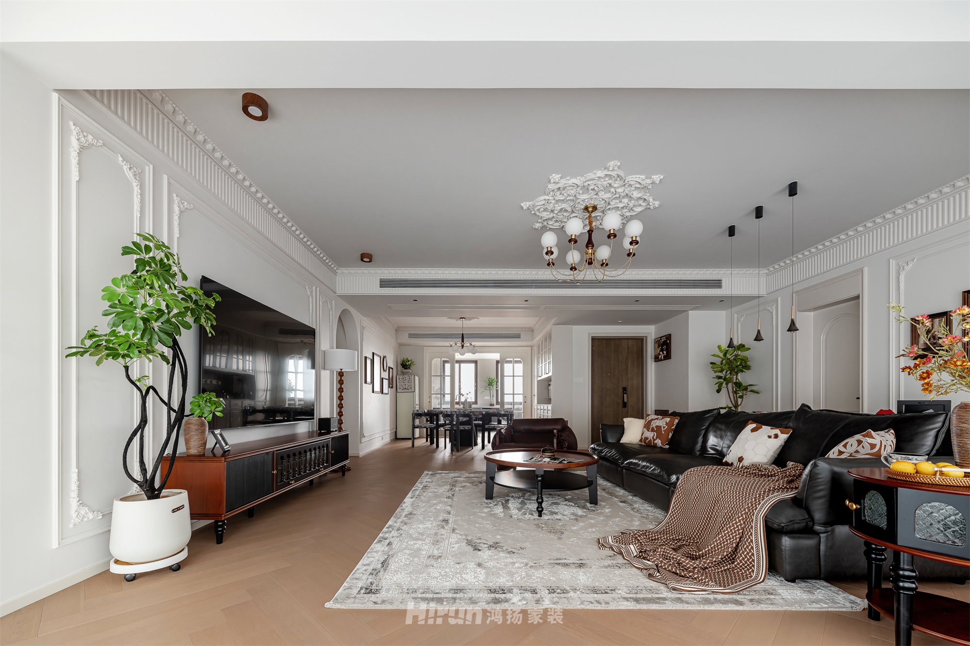 建發央著160㎡輕歐簡美四居室 裝修案例實景圖-10