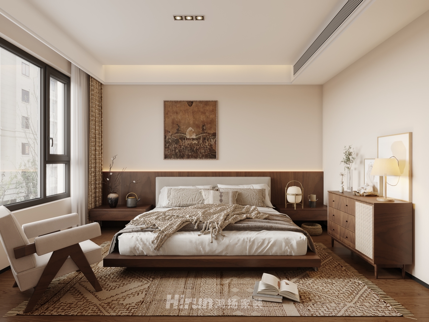 翡翠年華200㎡雅致現(xiàn)代大平層 裝修案例效果圖-3