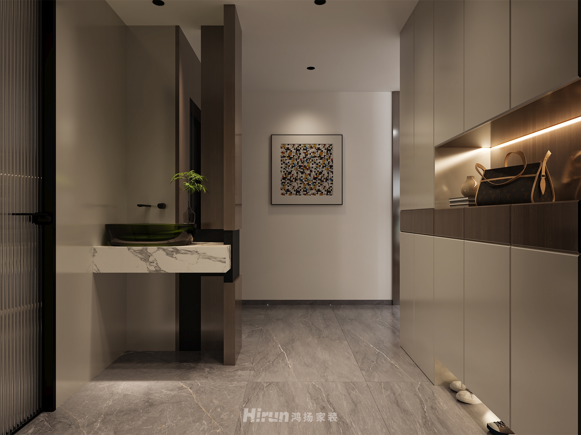 翡翠世家199㎡雅致現(xiàn)代大平層 裝修案例效果圖-4