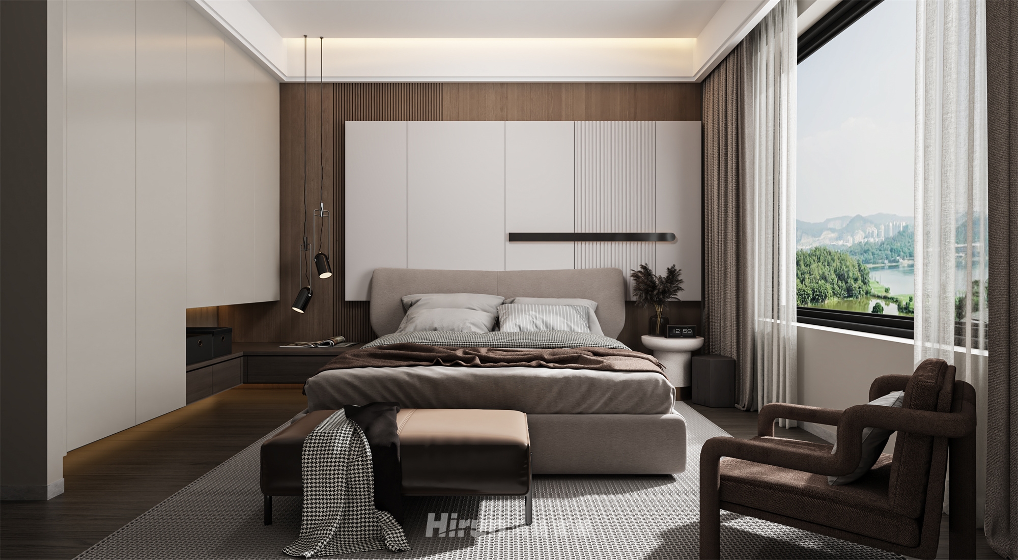 翡翠世家199㎡雅致現(xiàn)代大平層 裝修案例效果圖-5