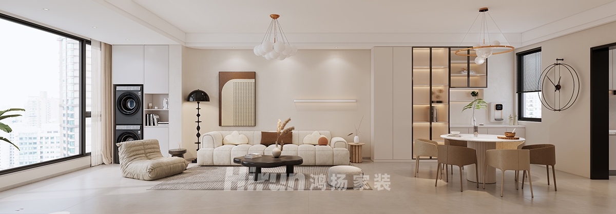 金茂悅157㎡北歐之光復式 裝修案例效果圖-4