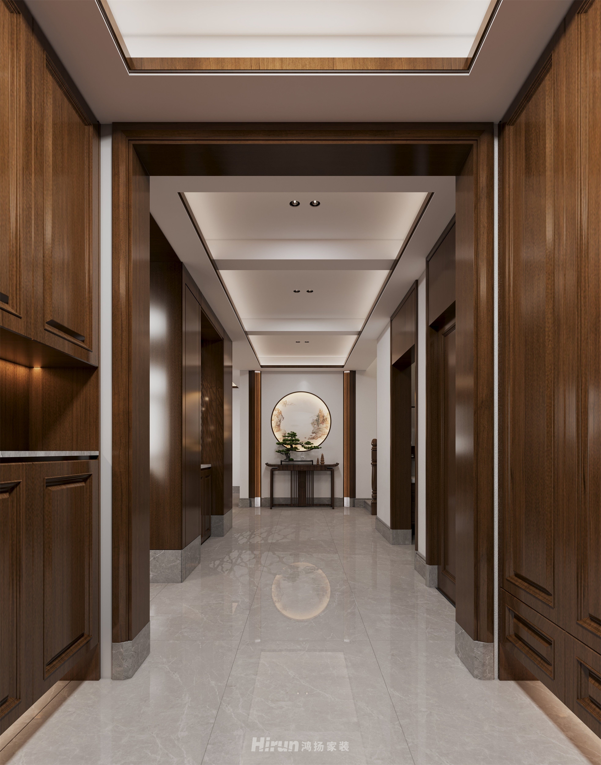 尚峰尚水300㎡復合寫意別墅 裝修案例效果圖-5