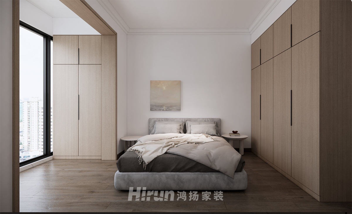 天鵝湖一號150㎡雅致現代三居室 裝修案例效果圖-1