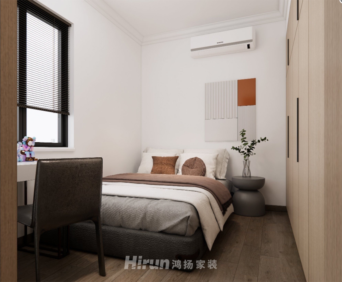 天鵝湖一號150㎡雅致現代三居室 裝修案例效果圖-5