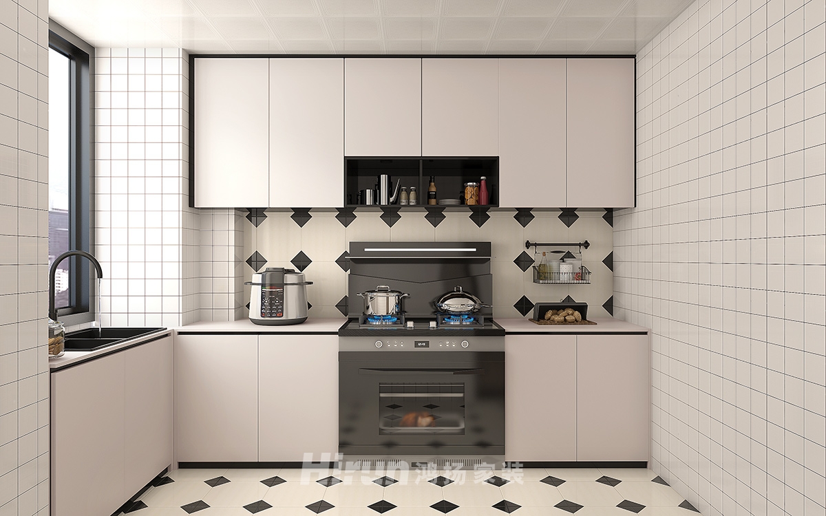 陽明苑130㎡極簡詫寂三居室 裝修案例效果圖-7