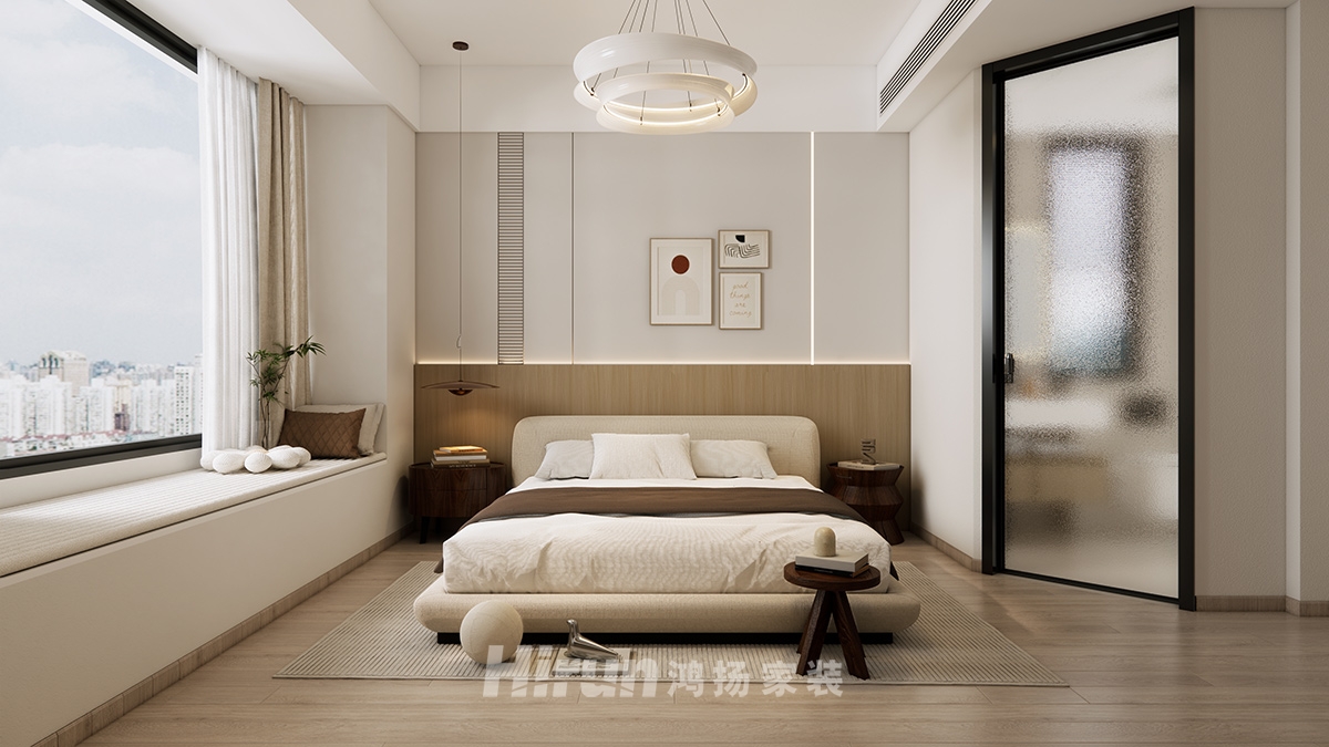 悅天下121㎡北歐之光三居室 裝修案例效果圖-3