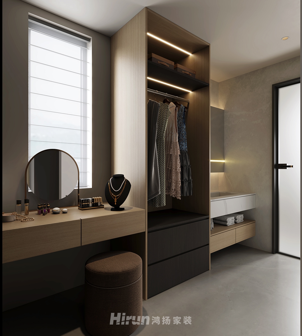 建發央著143㎡雅致現代四居室 裝修案例效果圖-10