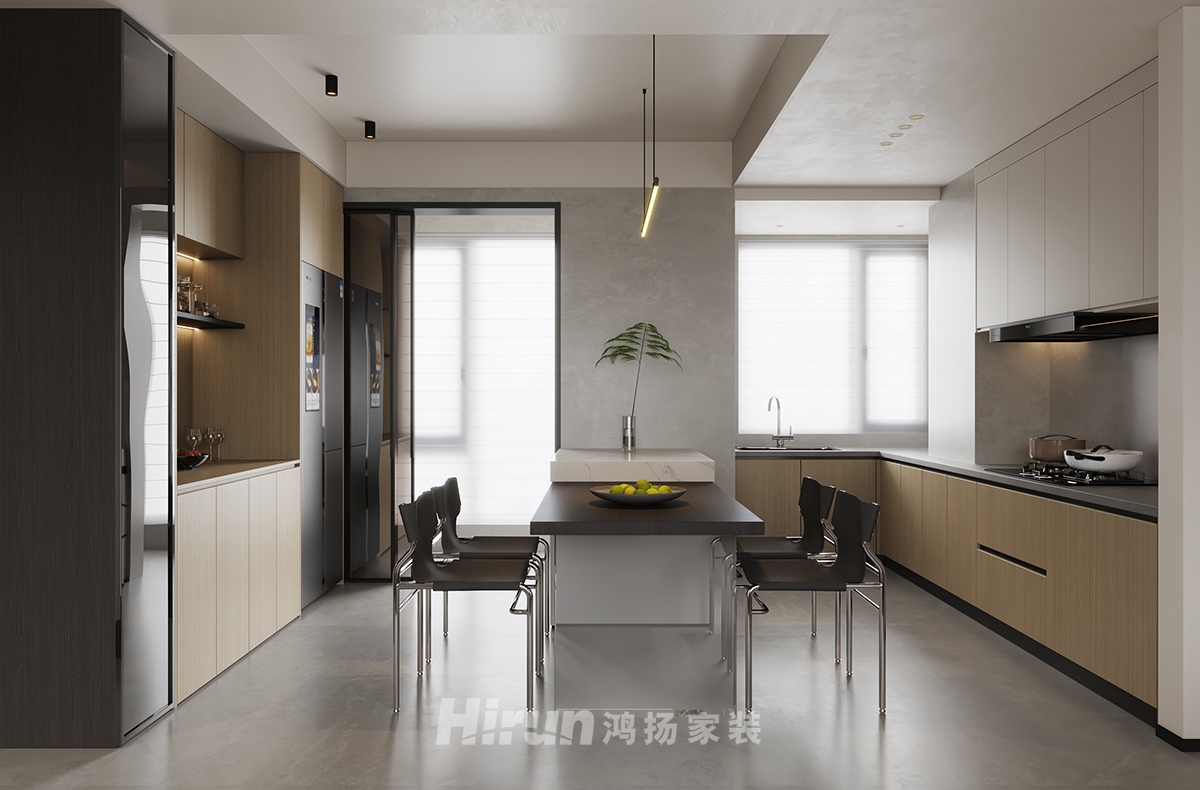 建發央著143㎡雅致現代四居室 裝修案例效果圖-11