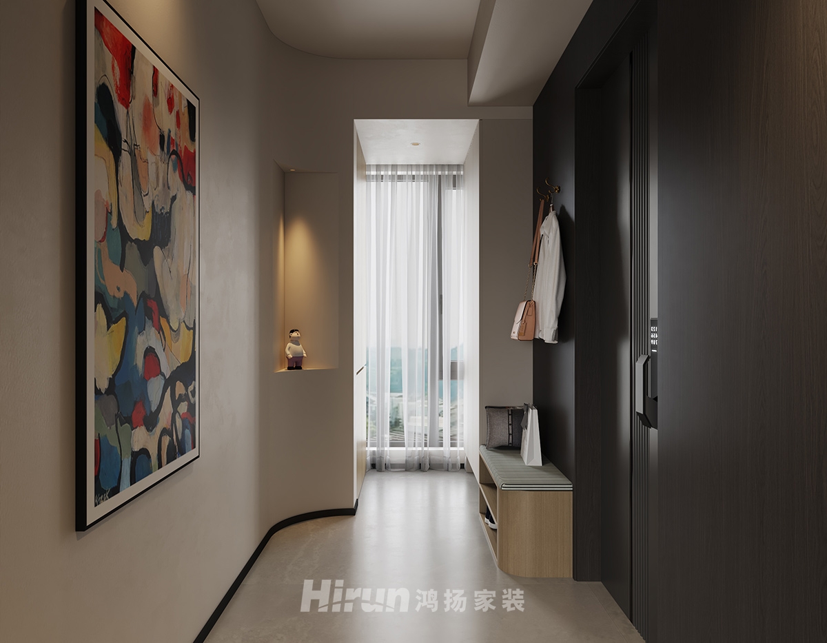 建發央著143㎡雅致現代四居室 裝修案例效果圖-1