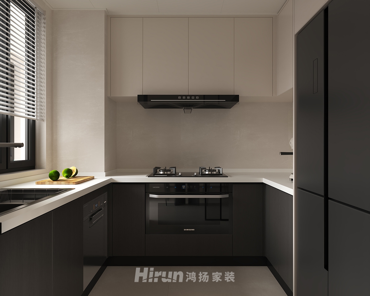 建發央著115㎡雅致現代三居室 裝修案例效果圖-4