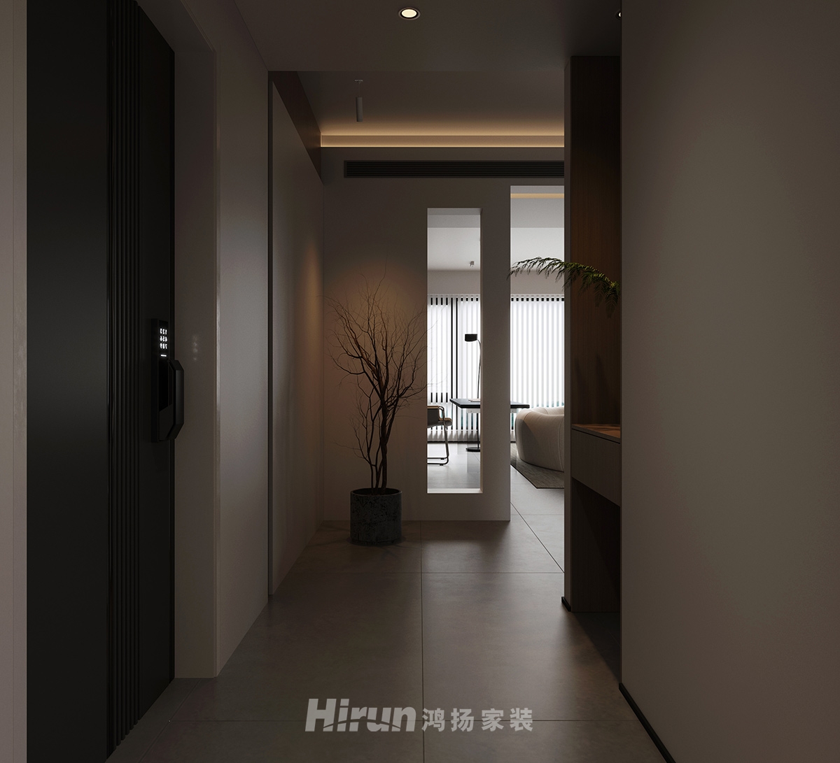 建發央著143㎡雅致現代四居室 裝修案例效果圖-1