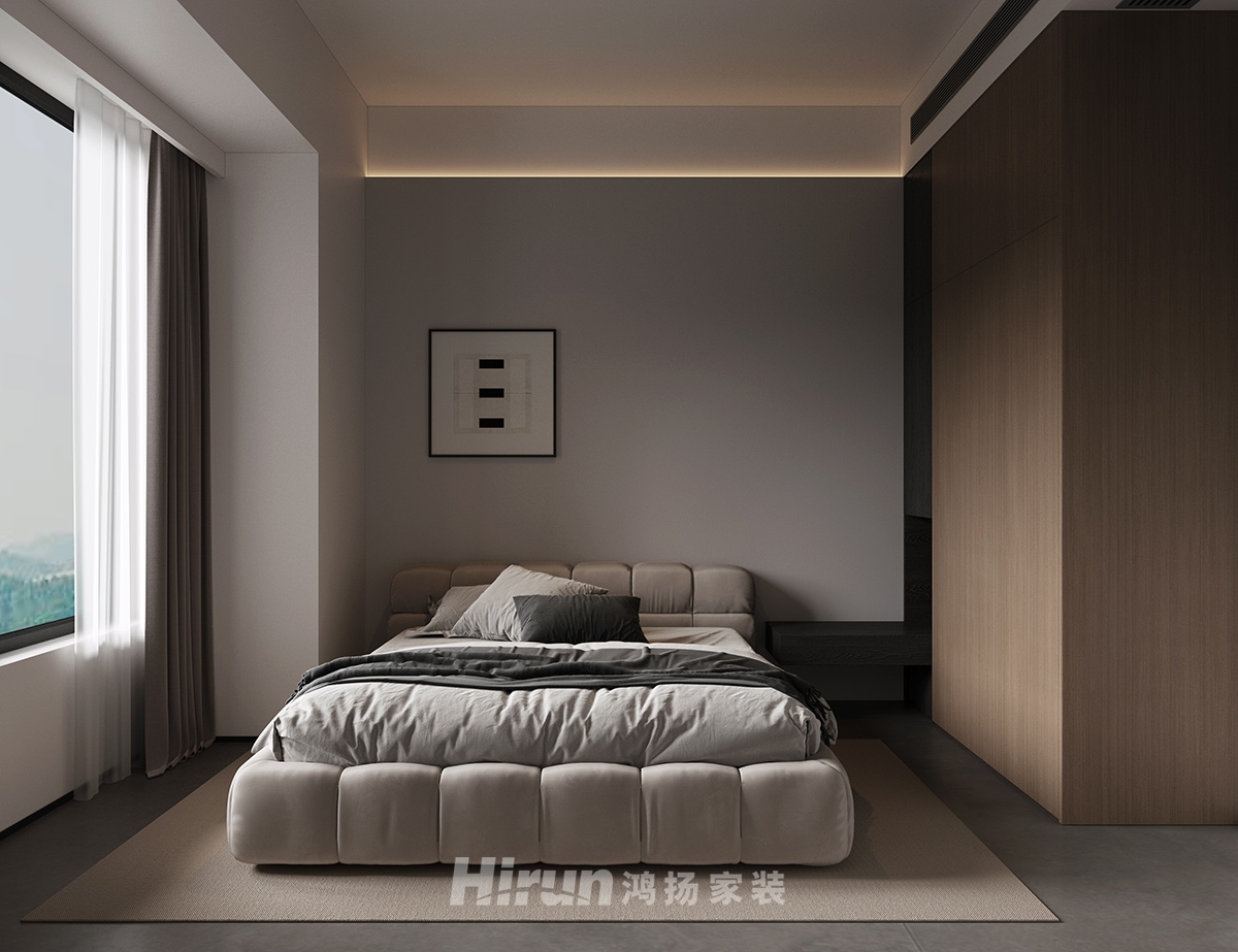 建發央著143㎡雅致現代四居室 裝修案例效果圖-7