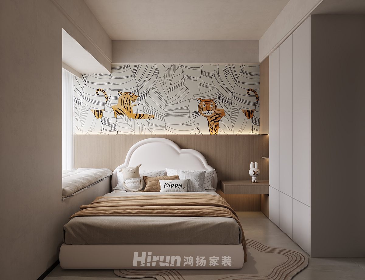 長一府143㎡雅致現代四居室 裝修案例效果圖-4